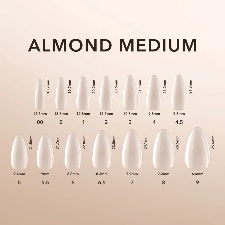 Almond Medium | Natural Gel Extensions