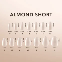 Almond Short | Natural Gel Extensions