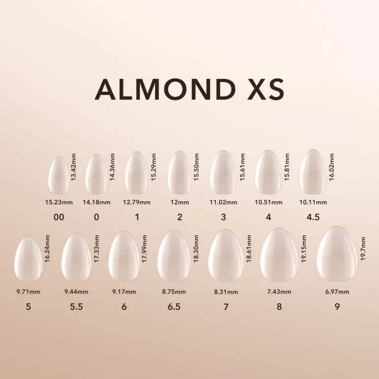 Almond XS | Natural Gel Extensions