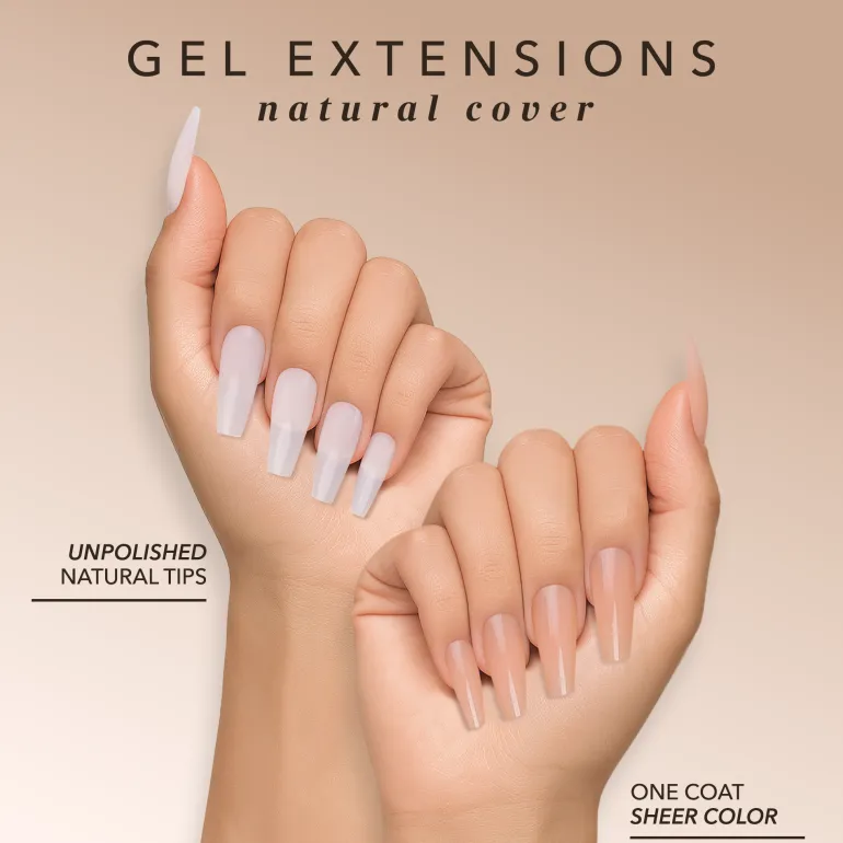 Coffin Medium | Natural Gel Extensions