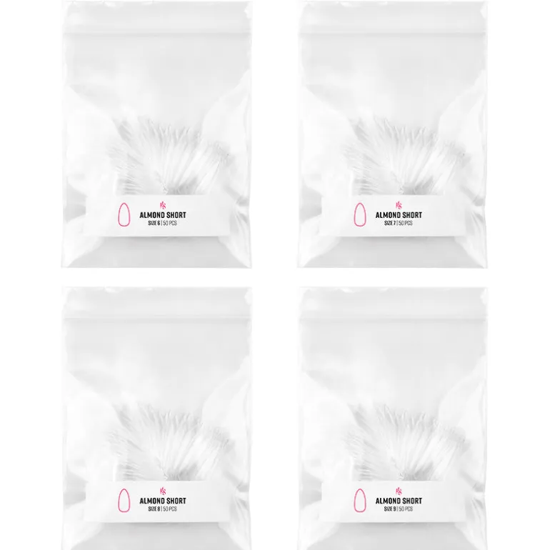 Gelly Tips Refill Pack - Almond Short
