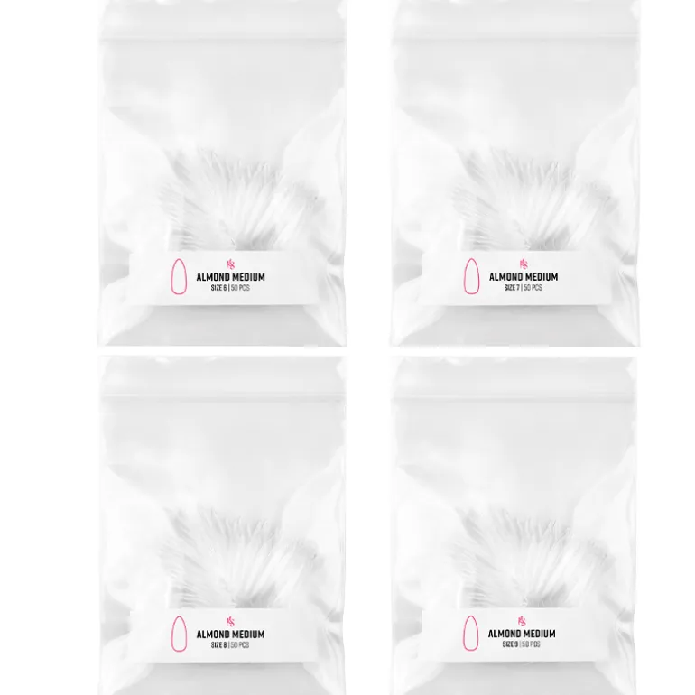 Gelly Tips Refill Pack - Almond Medium