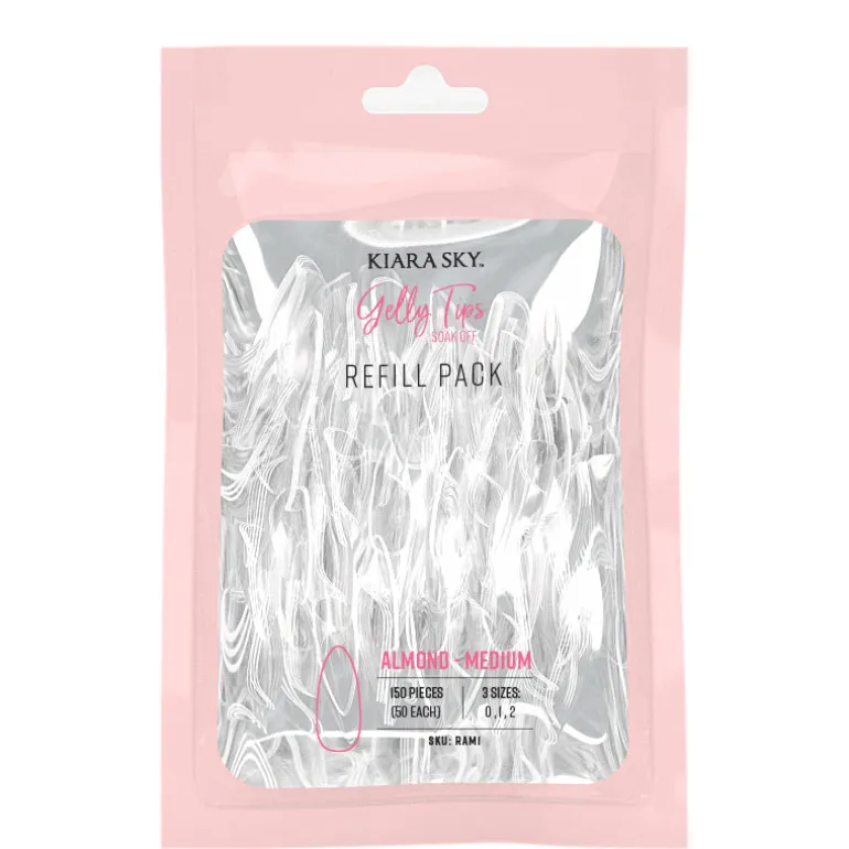Gelly Tips Refill Pack - Almond Medium