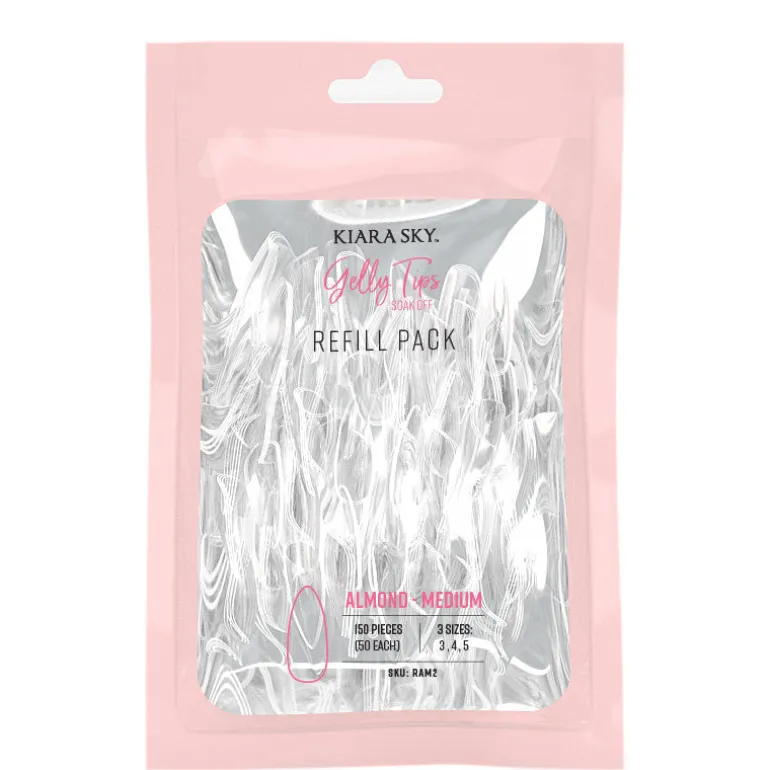 Gelly Tips Refill Pack - Almond Medium