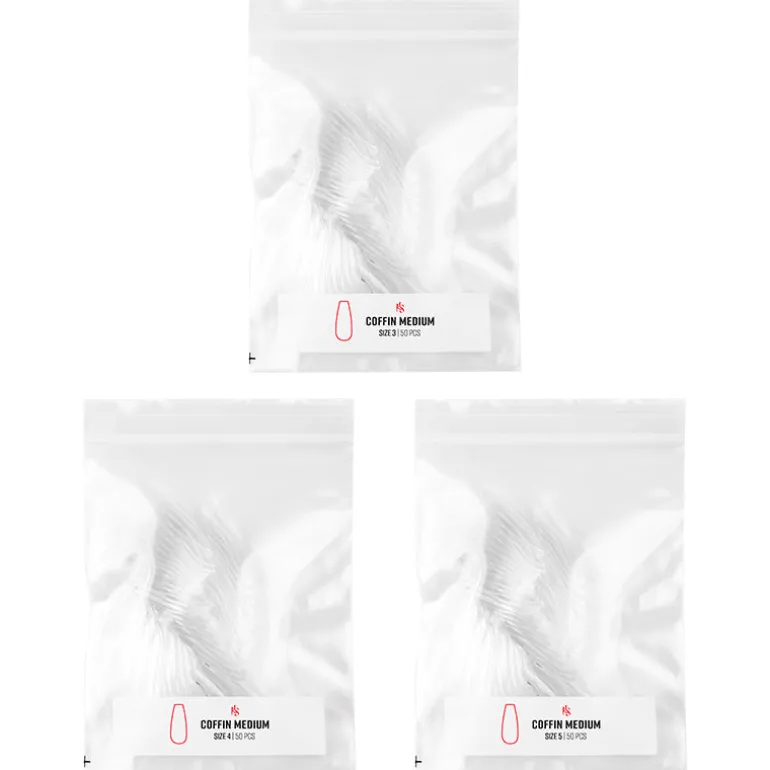 Gelly Tips Refill Pack - Coffin Medium