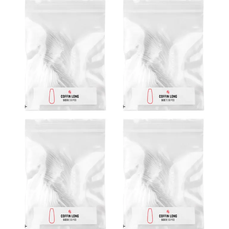 Gelly Tips Refill Pack - Coffin Long