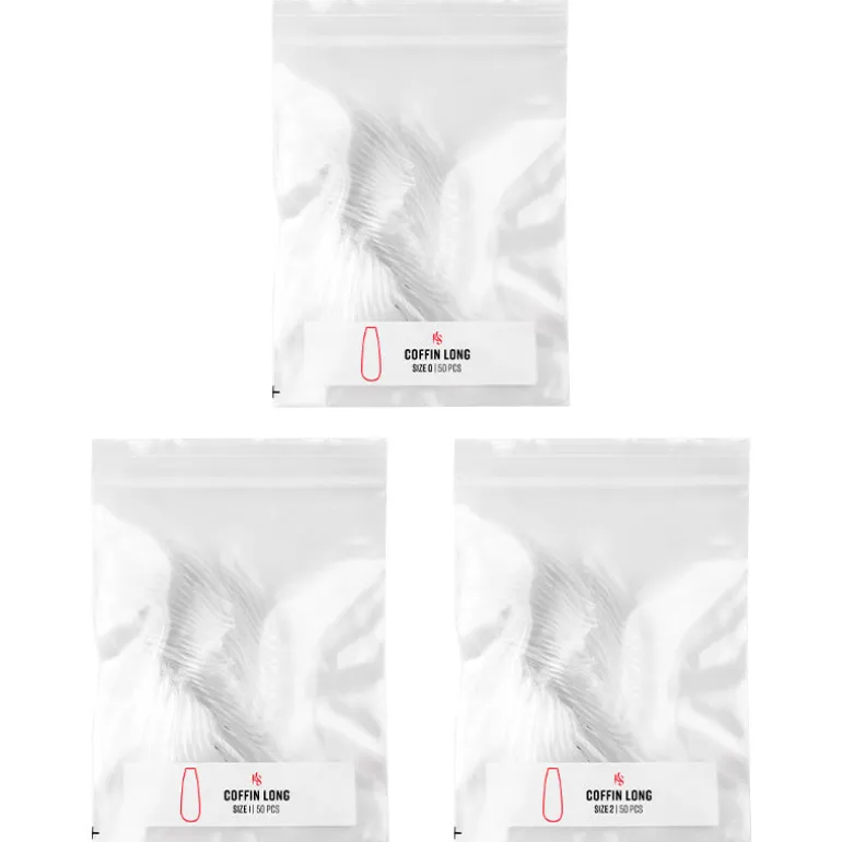 Gelly Tips Refill Pack - Coffin Long