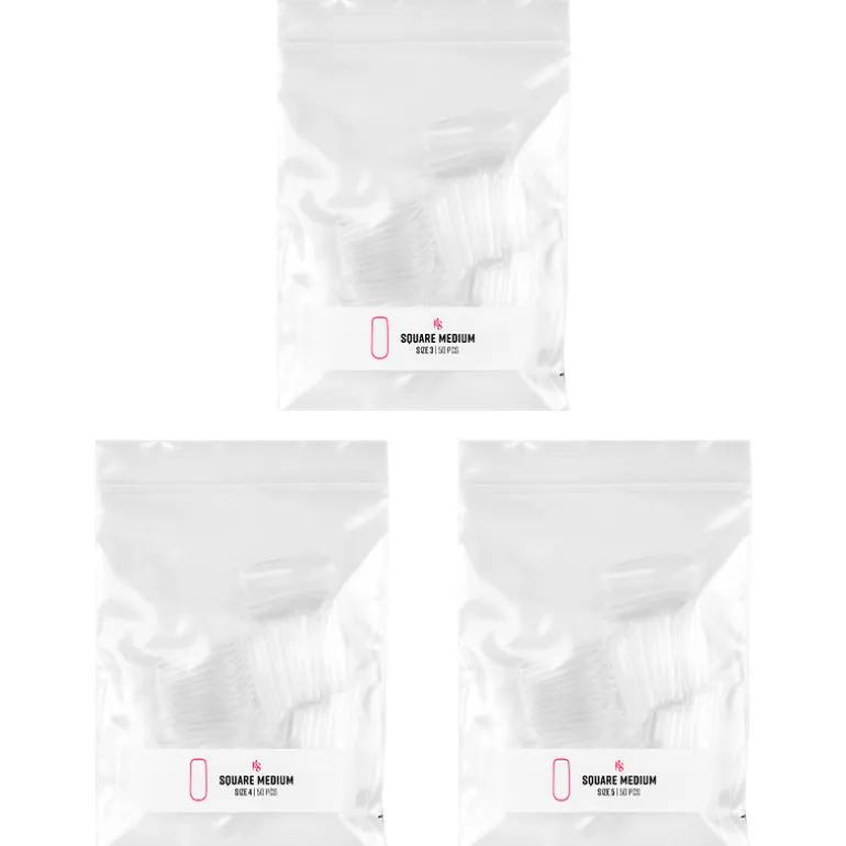 Gelly Tips Refill Pack - Square Medium