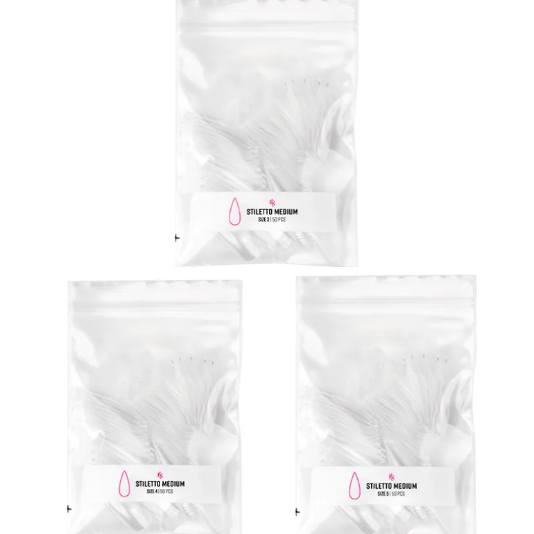 Gelly Tips Refill Pack - Stiletto Medium