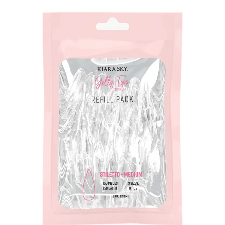 Gelly Tips Refill Pack - Stiletto Medium