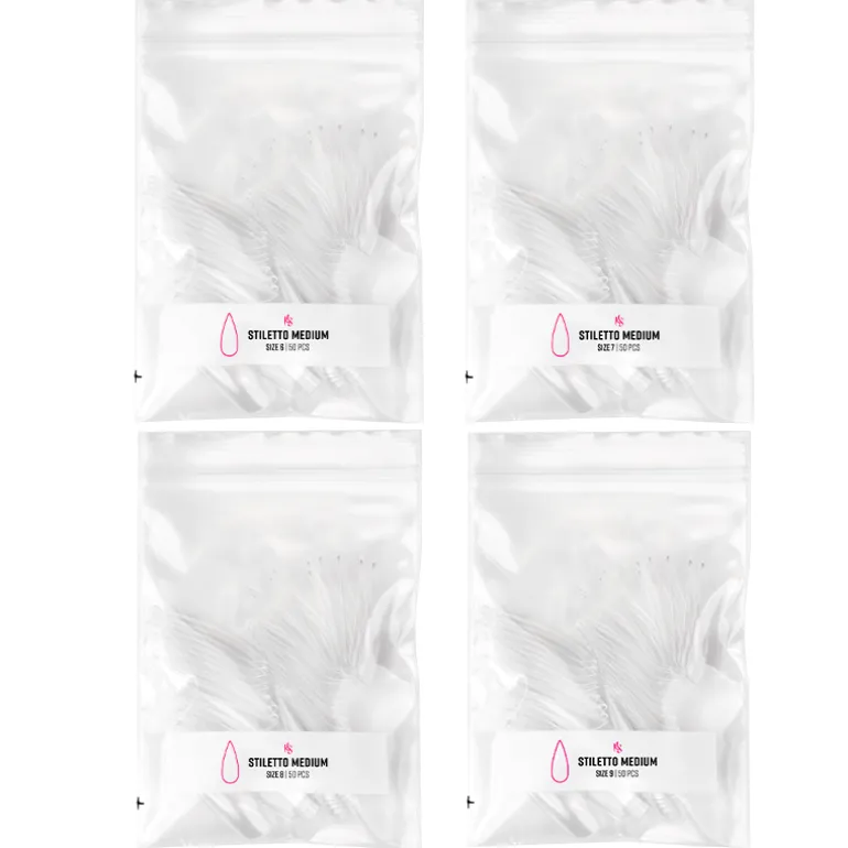 Gelly Tips Refill Pack - Stiletto Medium