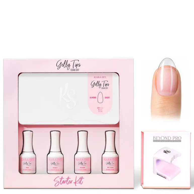 GELLY TIPS STARTER KIT - Almond Short