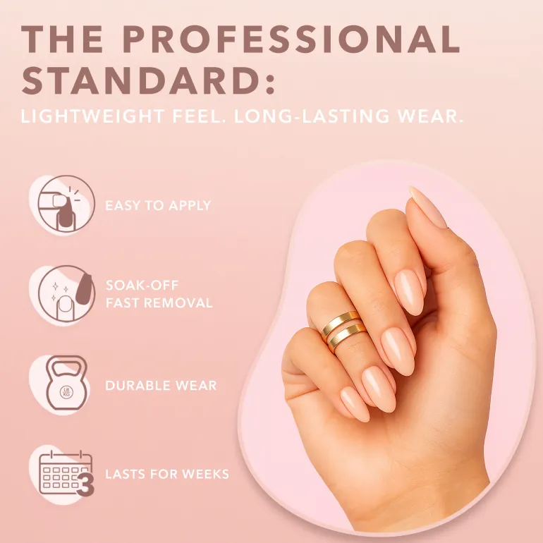 GELLY TIPS STARTER KIT - Almond Short