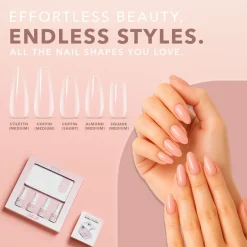 GELLY TIPS STARTER KIT - Almond Short