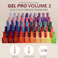 Gel PRO Volume 2 | 50 HEMA-Free Gel Colors