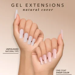 Square Medium | Natural Gel Extensions