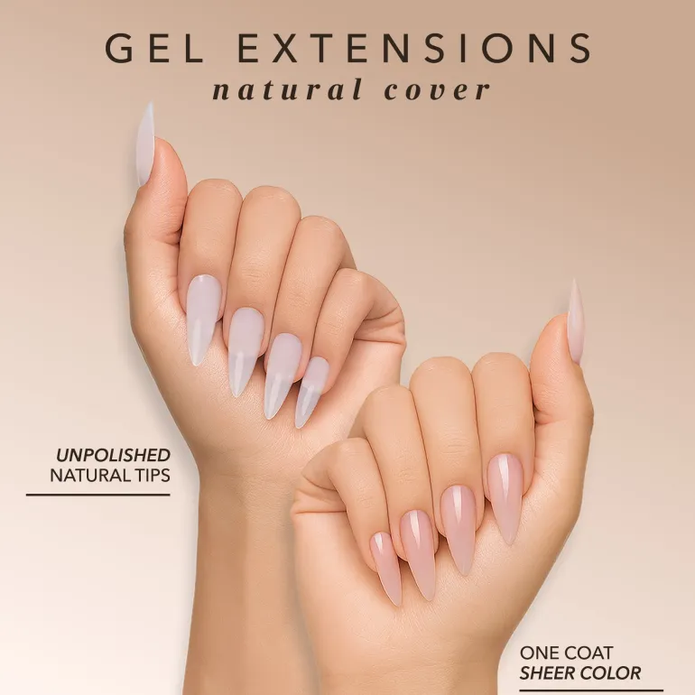 Stiletto Medium | Natural Gel Extensions