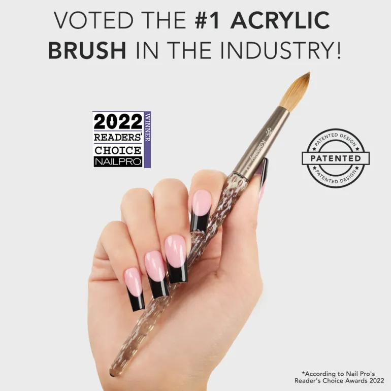 The #1 Acrylic Brush now in Black!Hundreds of 5 star reviews!