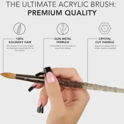 The #1 Acrylic Brush now in Black!Hundreds of 5 star reviews!