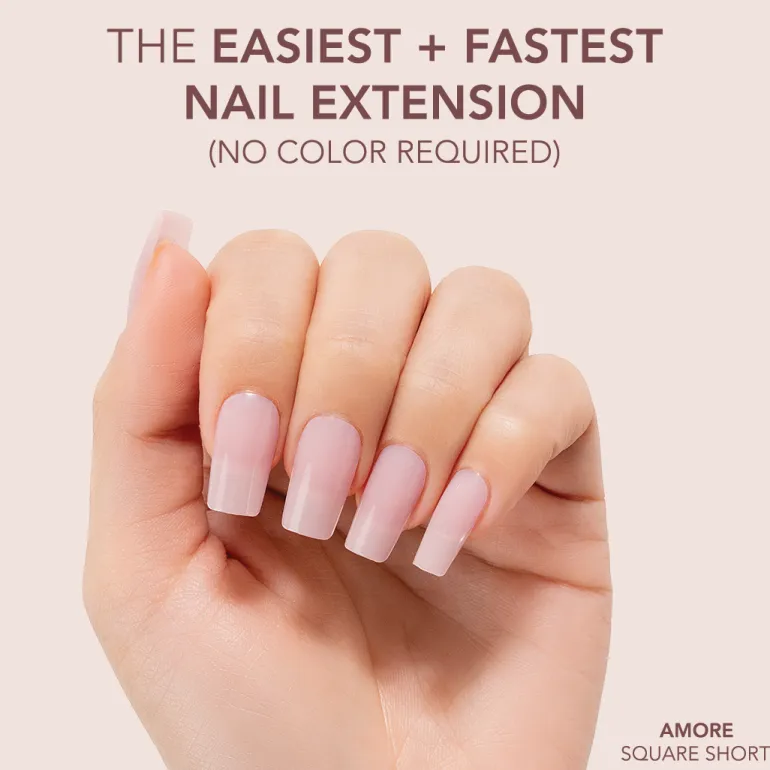 The FASTEST & EASIEST GEL NAIL EXTENSION: NO COLOR REQUIRED!