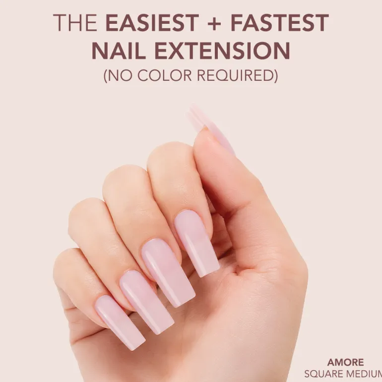 The FASTEST & EASIEST GEL NAIL EXTENSION: NO COLOR REQUIRED!