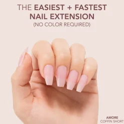 The FASTEST & EASIEST GEL NAIL EXTENSION: NO COLOR REQUIRED!