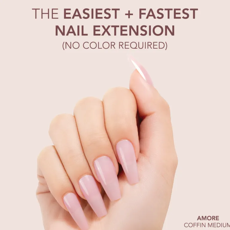 The FASTEST & EASIEST GEL NAIL EXTENSION: NO COLOR REQUIRED!