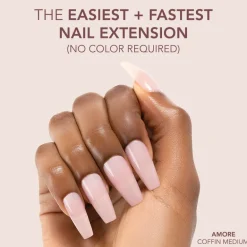 The FASTEST & EASIEST GEL NAIL EXTENSION: NO COLOR REQUIRED!