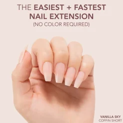 The FASTEST & EASIEST GEL NAIL EXTENSION: NO COLOR REQUIRED!