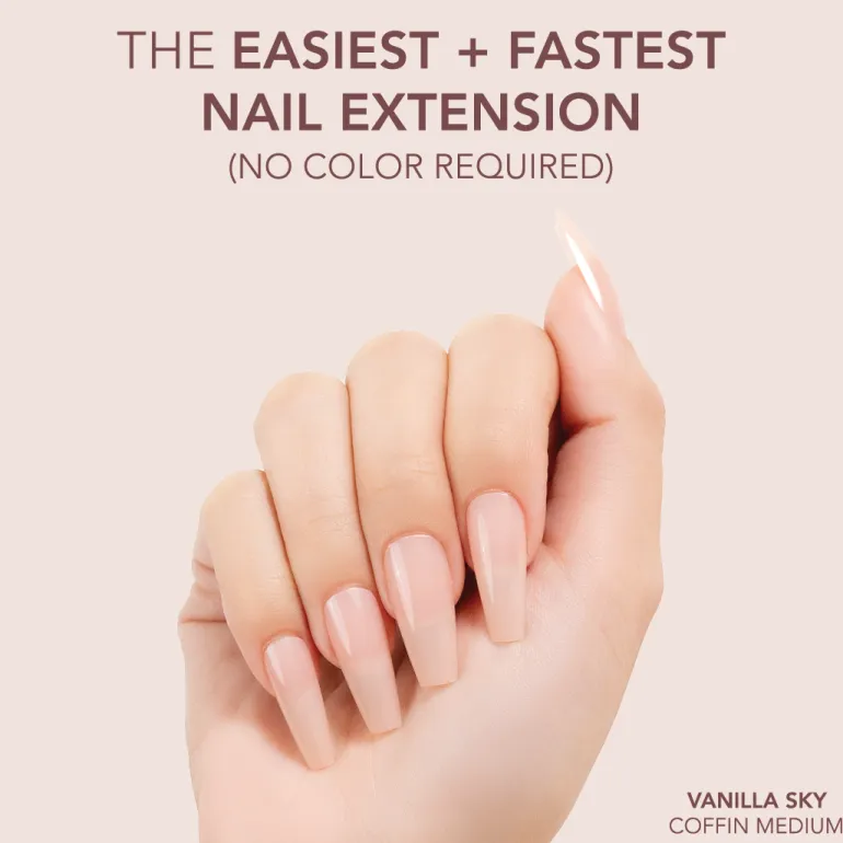 The FASTEST & EASIEST GEL NAIL EXTENSION: NO COLOR REQUIRED!