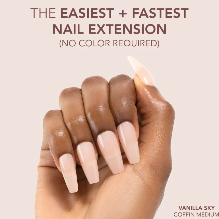 The FASTEST & EASIEST GEL NAIL EXTENSION: NO COLOR REQUIRED!