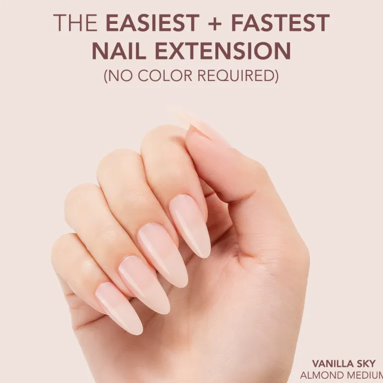 The FASTEST & EASIEST GEL NAIL EXTENSION: NO COLOR REQUIRED!