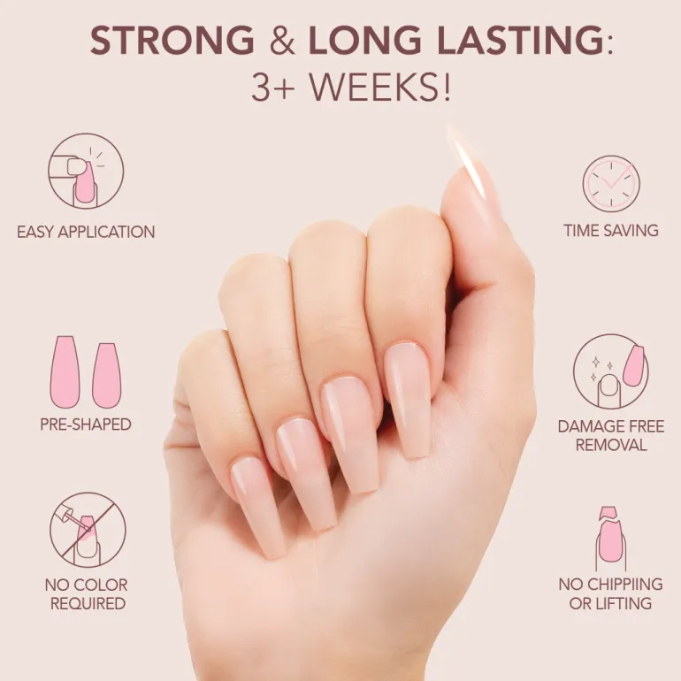 The FASTEST & EASIEST GEL NAIL EXTENSION: NO COLOR REQUIRED!