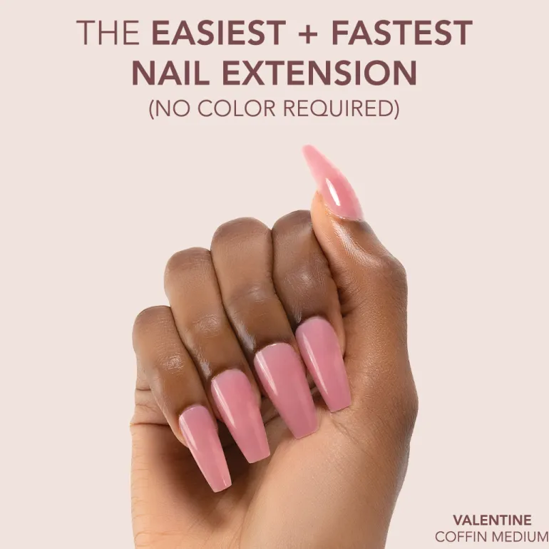 The FASTEST & EASIEST GEL NAIL EXTENSION: NO COLOR REQUIRED!