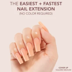 The FASTEST & EASIEST GEL NAIL EXTENSION: NO COLOR REQUIRED!