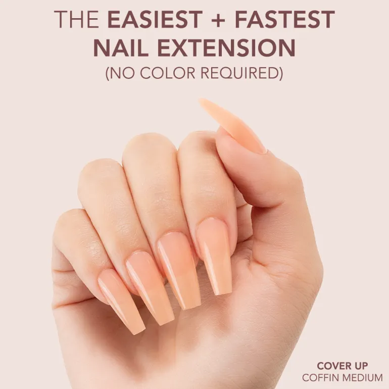 The FASTEST & EASIEST GEL NAIL EXTENSION: NO COLOR REQUIRED!
