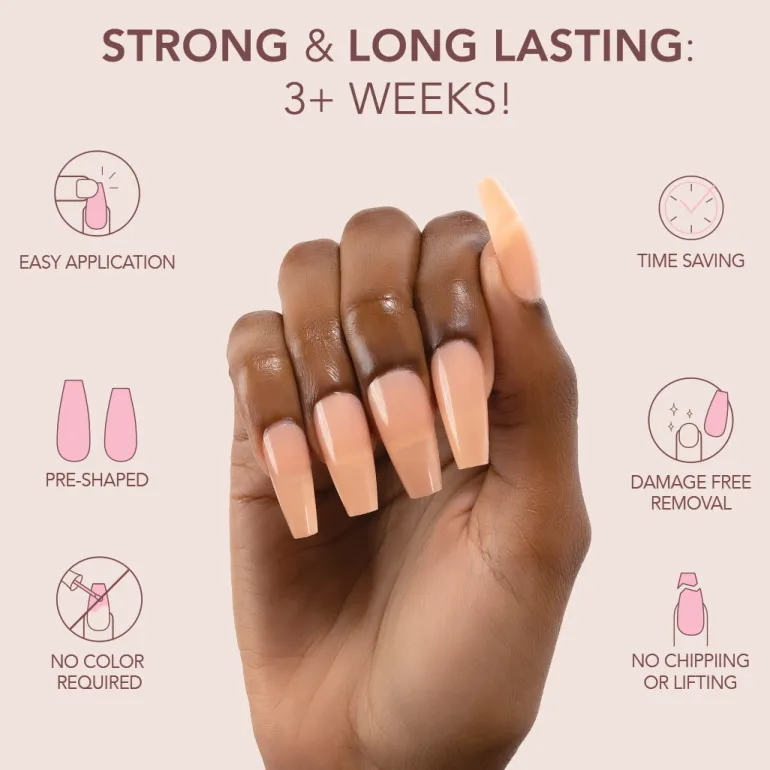 The FASTEST & EASIEST GEL NAIL EXTENSION: NO COLOR REQUIRED!